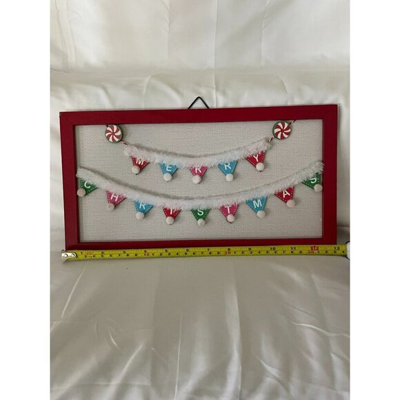 3 for $15 - Ashland Merry Christmas Furry Wood Christmas Medium Decor Sign - Picture 1 of 2